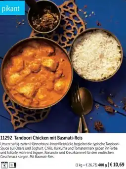 Bofrost Tandoori Chicken mit Basmati-Reis Angebot