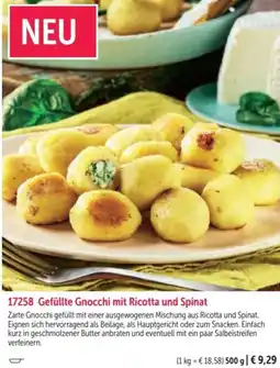 Bofrost Gefüllte Gnocchi mit Ricotta und Spinat Angebot