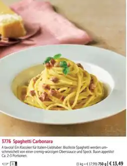 Bofrost Spaghetti Carbonara Angebot
