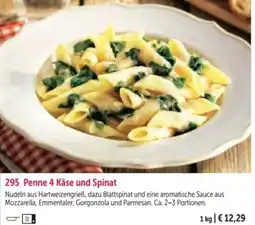 Bofrost Penne 4 Käse und Spinat Angebot