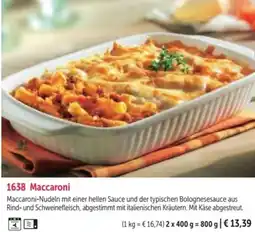Bofrost Maccaroni Angebot