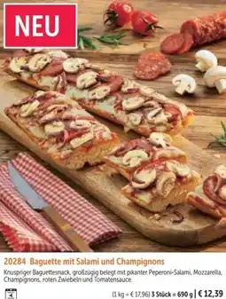 Bofrost Baguette mit Salami und Champignons Angebot