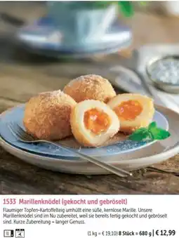 Bofrost Marillenknödel Angebot