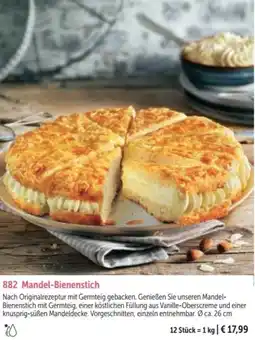 Bofrost Mandel-Bienenstich Angebot