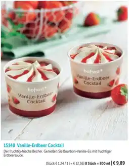Bofrost Vanille-Erdbeer Cocktail Angebot