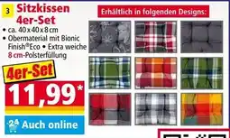 Norma Sitzkissen 4er-Set Angebot