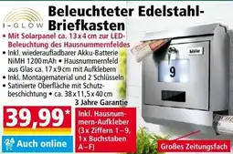 Norma Beleuchteter Edelstahl-Briefkasten Angebot