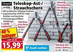 Norma Teleskop-Ast-Strauchschere Angebot