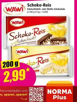 Norma Schoko-Reis Angebot