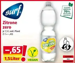 Norma Zitrone zero Angebot
