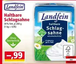 Norma Haltbare Schlagsahne Angebot