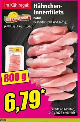 Norma Hähnchen- Innenfilets Angebot