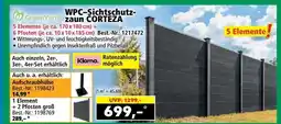 Norma Wpc-sichtschutz- zaun corteza Angebot