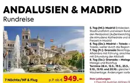 Billa Reisen ANDALUSIEN & MADRID Angebot