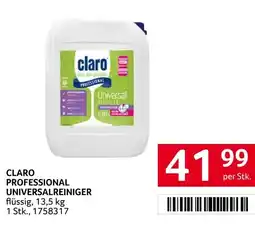 Transgourmet Claro professional universalreiniger Angebot