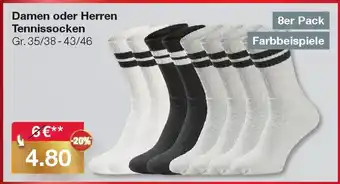Damen oder Herren Tennissocken
