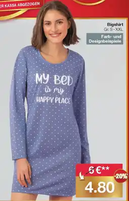 Woolworth Bigshirt Angebot