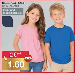 Woolworth Kinder Basic T-Shirt Angebot