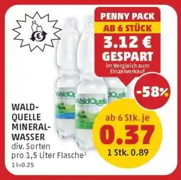 PENNY WALDQUELLE MINERALWASSER Angebot