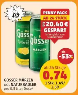 PENNY Gösser Märzen od. Naturradler Angebot