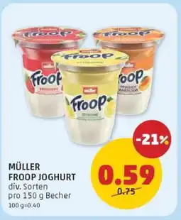 PENNY MÜLLER FROOP JOGHURT Angebot