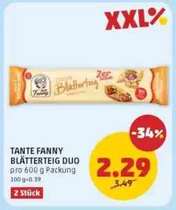 PENNY TANTE FANNY BLÄTTERTEIG DUO Angebot