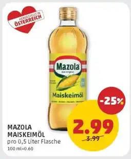PENNY MAZOLA MAISKEIMÖL Angebot