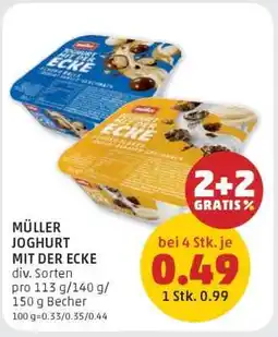 PENNY Müller Joghurt mit der Ecke Angebot