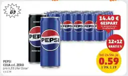 PENNY PEPSI COLA od. ZERO Angebot