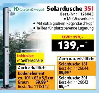 Solardusche 35 l