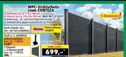Norma WPC-Sichtschutzzaun CORTEZA Angebot
