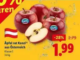 Lidl Äpfel rot Kanzi aus Österreich Angebot