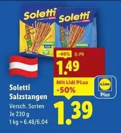 Lidl Soletti Salzstangen Angebot