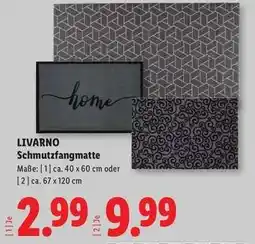 Lidl LIVARNO Schmutzfangmatte Angebot