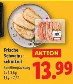Lidl Frische Schweins-schnitzel Angebot