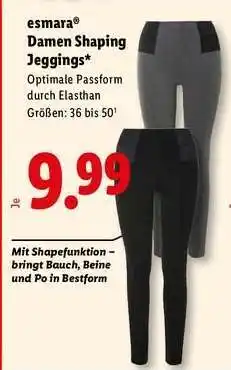 Lidl esmara Damen Shaping Jeggings Angebot