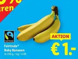 Lidl Fairtrade Baby Bananen Angebot