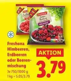 Lidl Freshona Himbeeren, Erdbeeren oder Beerenmischung Angebot