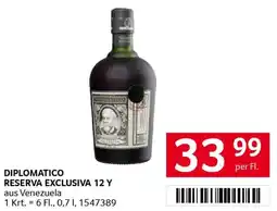Transgourmet Diplomatico Rum Reserva Exclusiva Angebot