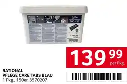 Transgourmet Rational pflege care tabs blau Angebot