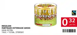 Transgourmet Riegelein fairtrade osterhase gross Angebot