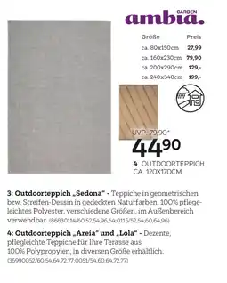 XXXLutz Ambia Outdoorteppich Areia Angebot