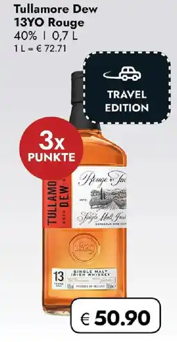 Travel FREE Tullamore Dew 13YO Rouge Angebot
