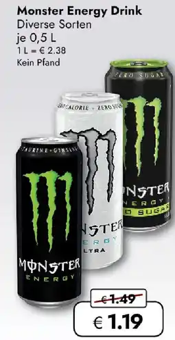 Travel FREE Monster Energy Drink Angebot