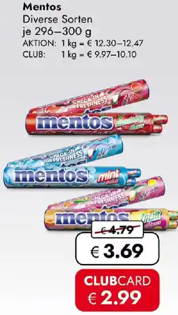 Travel FREE Mentos Angebot