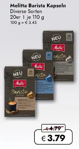 Travel FREE Melitta Barista Kapseln Angebot