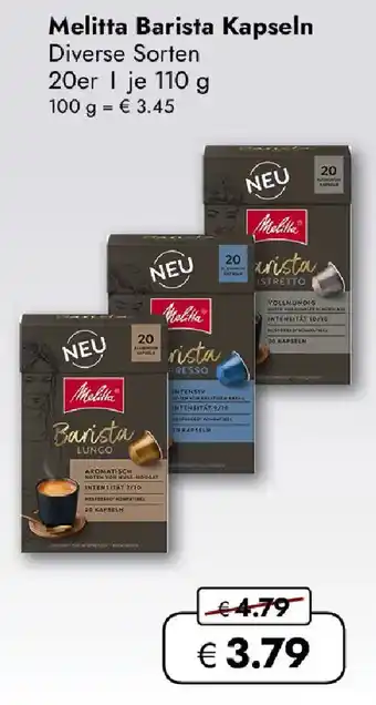 Travel FREE Melitta Barista Kapseln Angebot