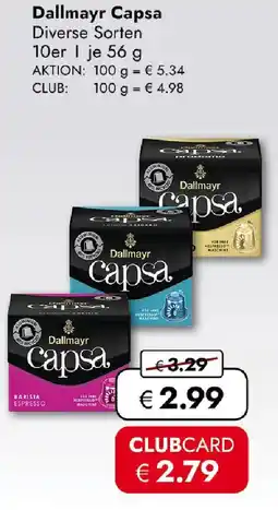 Travel FREE Dallmayr Capsa Angebot
