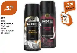 Müller Axe fine fragrance Bodyspray Angebot