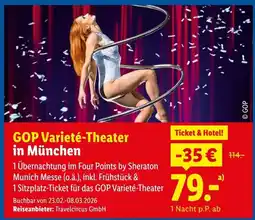 Lidl Reisen GOP Varieté-Theater in München Angebot